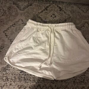 PrettyLittleThing Cream Athletic Shorts